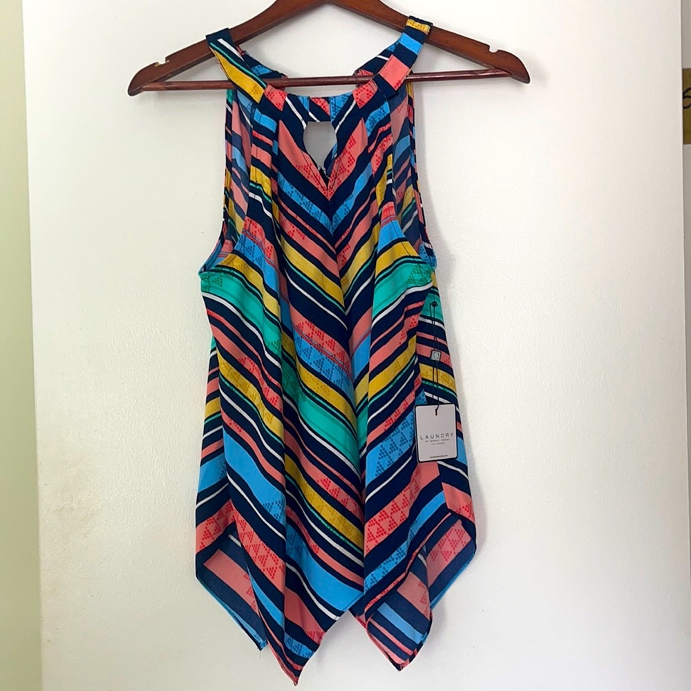 Laundry by Shelli Segal Handkerchief Hem Halter